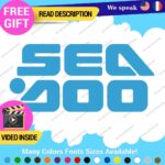 Fits Sea Doo Seadoo Blue Decals Stickers Vinyl Boat Jetski Watercraft  GTX RXT - Image 13