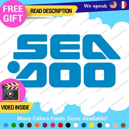 Fits Sea Doo Seadoo Blue Decals Stickers Vinyl Boat Jetski Watercraft  GTX RXT