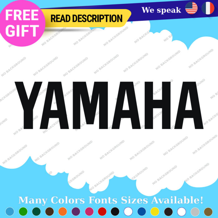 Fits Yamaha Stickers Decals Vinyl Music Motorcycle Snowmobile Motocross ATV Bike - Image 18