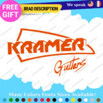 Fits Kramer Guitar Headstock Decals Stickers Vinyl Old Vintage Case Rock Band - Image 11