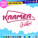 Fits Kramer Guitar Headstock Decals Stickers Vinyl Old Vintage Case Rock Band - Image 12