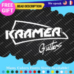 Fits Kramer Guitar Headstock Decals Stickers Vinyl Old Vintage Case Rock Band - Image 5