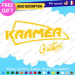 Fits Kramer Guitar Headstock Decals Stickers Vinyl Old Vintage Case Rock Band - Image 7