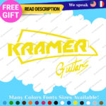 Fits Kramer Guitar Headstock Decals Stickers Vinyl Old Vintage Case Rock Band - Image 8
