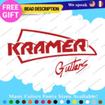 Fits Kramer Guitar Headstock Decals Stickers Vinyl Old Vintage Case Rock Band - Image 10