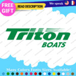 Fits Triton boat Decals Stickers Fishing Bass Fish Parts Seats Side Old Vintage - Image 27
