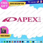 Fits A'pexi Decals Stickers Vinyl JDM Tuning Parts Exhaust Kits Apexi Link Rod - Image 4