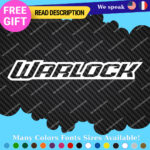 Fits WARLOCK Decals Stickers Vinyl Truck Rebel Bedside Box Side 4x4 Tailgate 2
