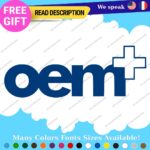 Fits OEM + Stickers Vinyl Decals Euro JDM Plus Drift Race Ride Stock Parts - Image 12