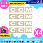 QTY:4 Fits CCM Hockey Decals Stickers Vinyl Classic Vintage Helmet Ice Skate Ga - Image 21