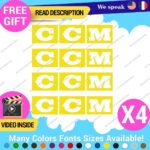 QTY:4 Fits CCM Hockey Decals Stickers Vinyl Classic Vintage Helmet Ice Skate Ga - Image 4