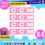 QTY:4 Fits CCM Hockey Decals Stickers Vinyl Classic Vintage Helmet Ice Skate Ga - Image 9