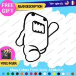 Domo Kun Monster Peeking Fun Decal Sticker Vinyl Illest Drift Dub Turbo JDM Car
