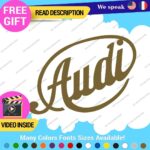 Fits Audi Old Vintage 1909 Ring Decals Stickers Vinyl Quattro Sport Racing Car - Image 3