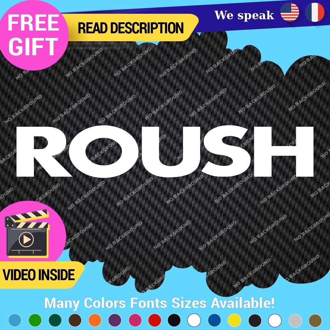 Fits Roush Performance Decals Stickers Vinyl Tuning Racing JDM Ford Mustang Name 297467223179 Fits Roush Performance Decals Stickers Vinyl Tuning Racing JDM Ford Mustang Name - Image 1