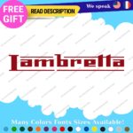 Fits Lambretta Decals Stickers Vinyl Scooter LI SX TV Moto Vespa Shield Italian - Image 28