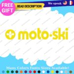 Fits MOTO-SKI Decals Stickers Vinyl Ski Moto Old Snow Vintage Antique Snowmobile - Image 30