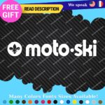 Fits MOTO-SKI Decals Stickers Vinyl Ski Moto Old Snow Vintage Antique Snowmobile - Image 48