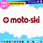 Fits MOTO-SKI Decals Stickers Vinyl Ski Moto Old Snow Vintage Antique Snowmobile - Image 31