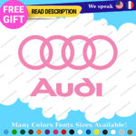 Fits Audi Quattro AWD Stickers Decals Vinyl Sport Ring Racing Line S Car e-tron - Image 13