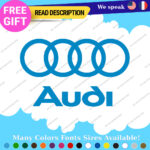 Fits Audi Quattro AWD Stickers Decals Vinyl Sport Ring Racing Line S Car e-tron - Image 17