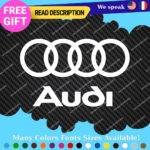 Fits Audi Quattro AWD Stickers Decals Vinyl Sport Ring Racing Line S Car e-tron - Image 4