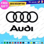 Fits Audi Quattro AWD Stickers Decals Vinyl Sport Ring Racing Line S Car e-tron - Image 5