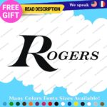 Roger Drums Stickers Decals Vinyl Vintage  Old Logo Bass Reso XP-8 `Head USA