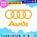 Fits Audi Quattro AWD Stickers Decals Vinyl Sport Ring Racing Line S Car e-tron - Image 26