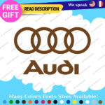 Fits Audi Quattro AWD Stickers Decals Vinyl Sport Ring Racing Line S Car e-tron - Image 30