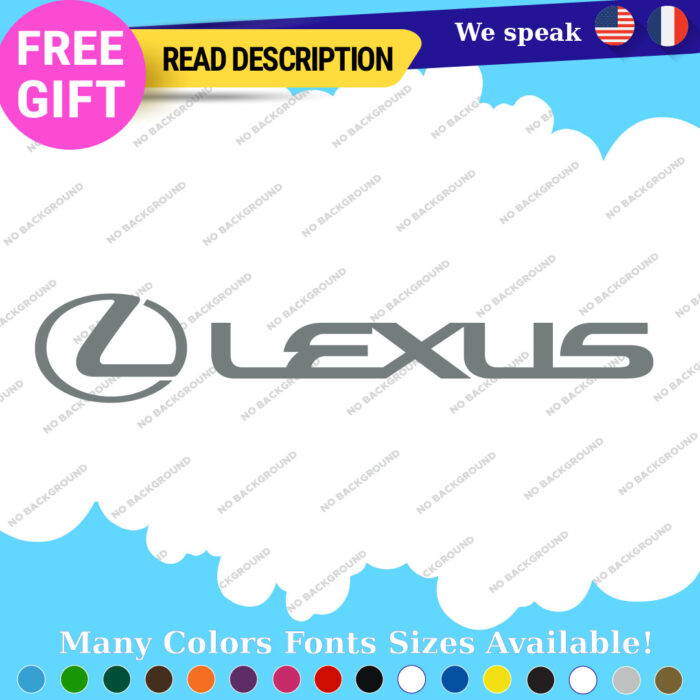 Fits Lexus Decals Stickers Vinyl  Sport Racing Car Emblem Truck Race Class SUV - Image 15
