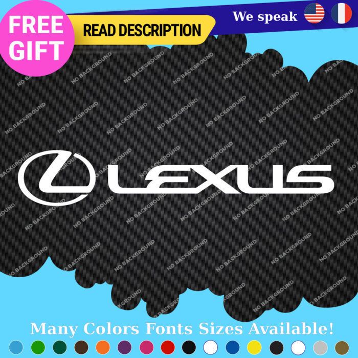 Fits Lexus Decals Stickers Vinyl  Sport Racing Car Emblem Truck Race Class SUV - Image 24