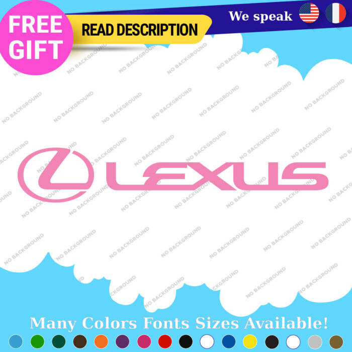 Fits Lexus Decals Stickers Vinyl  Sport Racing Car Emblem Truck Race Class SUV - Image 7