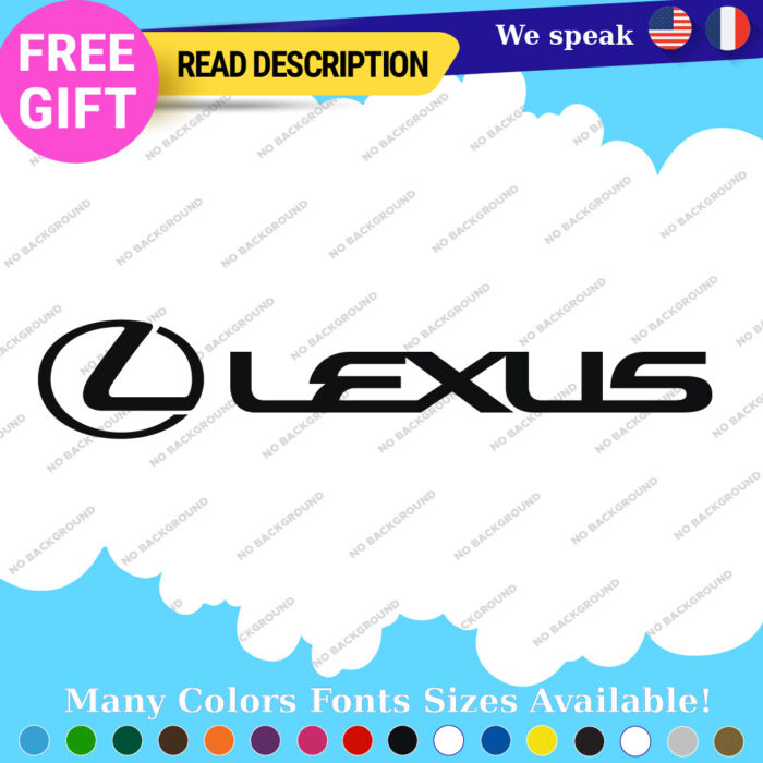 Fits Lexus Decals Stickers Vinyl Sport Racing Car Emblem Truck Race Class SUV 297357466499 Fits Lexus Decals Stickers Vinyl Sport Racing Car Emblem Truck Race Class SUV - Image 1