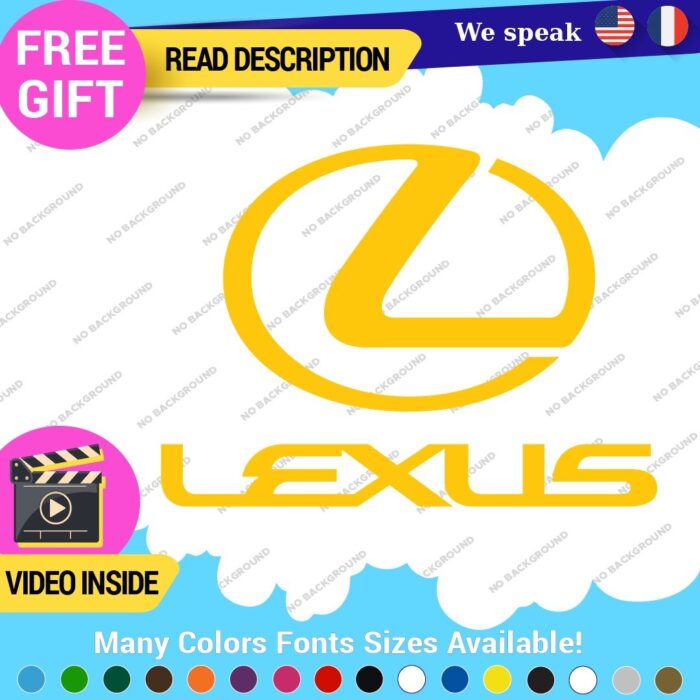Fits Lexus Sport Decals Stickers Vinyl Racing Car Emblem Truck Race Class SUV - Image 3