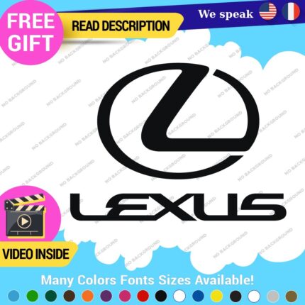 Fits Lexus Sport Decals Stickers Vinyl Racing Car Emblem Truck Race Class SUV