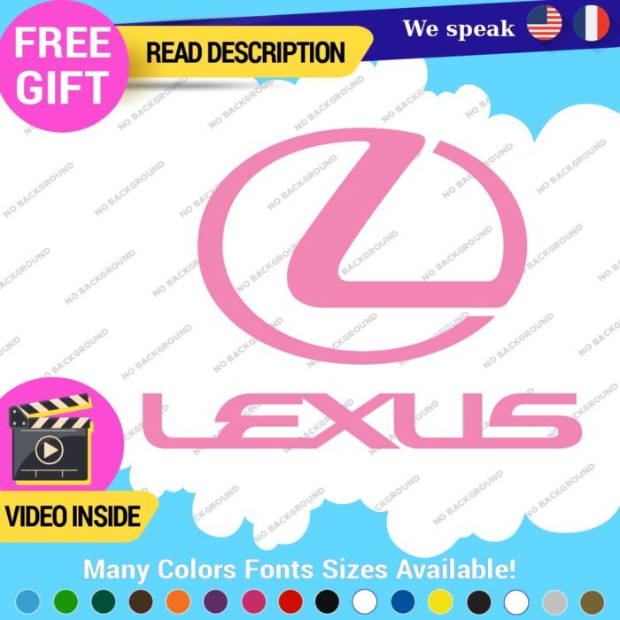 Fits Lexus Sport Decals Stickers Vinyl Racing Car Emblem Truck Race Class SUV - Image 9