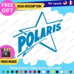 Fits Old Polaris Vintage Stars Stickers Decal Vinyl Red Assault Indy Snowmobile. - Image 9