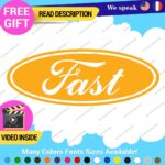 Fits Fast Ford Decals Sticker Vinyl Vintage Mustang Car Oval Emblem Truck Build - Image 27