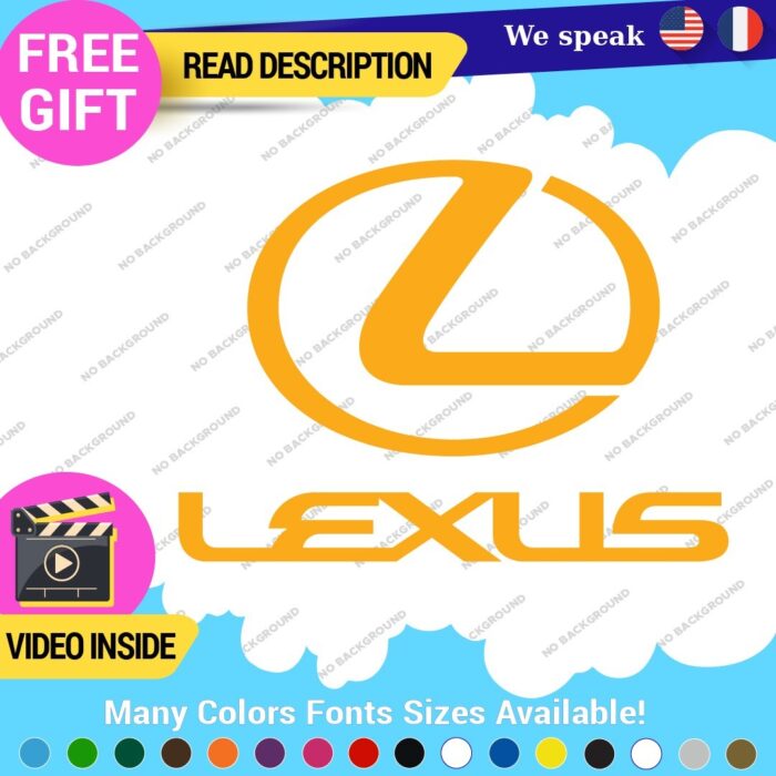 Fits Lexus Sport Decals Stickers Vinyl Racing Car Emblem Truck Race Class SUV - Image 15