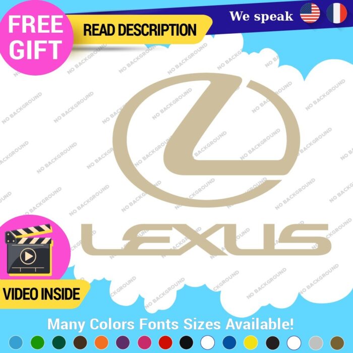 Fits Lexus Sport Decals Stickers Vinyl Racing Car Emblem Truck Race Class SUV - Image 19
