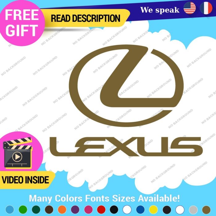 Fits Lexus Sport Decals Stickers Vinyl Racing Car Emblem Truck Race Class SUV - Image 20