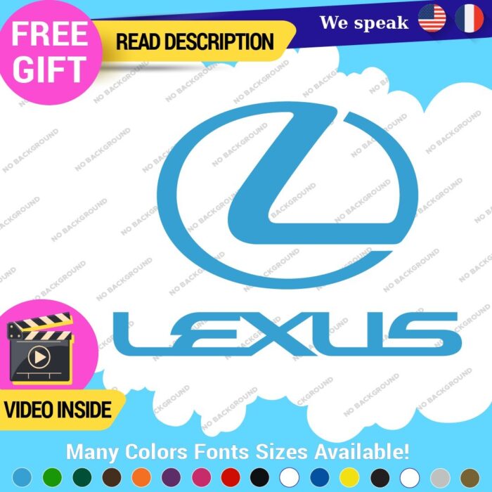 Fits Lexus Sport Decals Stickers Vinyl Racing Car Emblem Truck Race Class SUV - Image 22