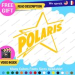 Fits Old Polaris Vintage Stars Stickers Decal Vinyl Red Assault Indy Snowmobile. - Image 14