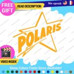 Fits Old Polaris Vintage Stars Stickers Decal Vinyl Red Assault Indy Snowmobile. - Image 27