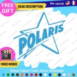 Fits Old Polaris Vintage Stars Stickers Decal Vinyl Red Assault Indy Snowmobile. - Image 25